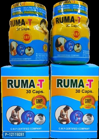 RUMA T PAIN RELIEF CAPSULE FOR JOINT PAIN,INJURY PAIN,RHEUMATOID ARTHRITIS,SCIATICA,MUSCLE PAIN,AAM BATA,RAS BATA ECT |PACK OF 2|-thumb0