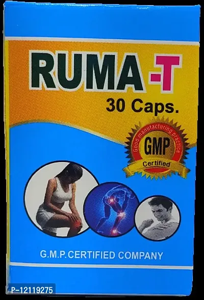 RUMA T PAIN RELIEF CAPSULE FOR JOINT PAIN,INJURY PAIN,RHEUMATOID ARTHRITIS,SCIATICA,MUSCLE PAIN,AAM BATA,RAS BATA ECT |PACK OF 1|-thumb2