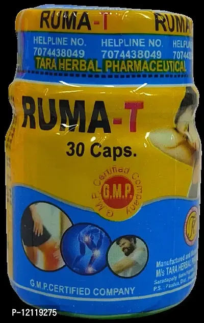 RUMA T PAIN RELIEF CAPSULE FOR JOINT PAIN,INJURY PAIN,RHEUMATOID ARTHRITIS,SCIATICA,MUSCLE PAIN,AAM BATA,RAS BATA ECT |PACK OF 1|-thumb3