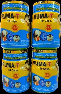 RUMA T PAIN RELIEF CAPSULE FOR JOINT PAIN,INJURY PAIN,RHEUMATOID ARTHRITIS,SCIATICA,MUSCLE PAIN,AAM BATA,RAS BATA ECT |PACK OF 4|-thumb1