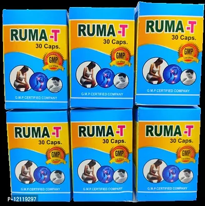 RUMA T PAIN RELIEF CAPSULE FOR JOINT PAIN,INJURY PAIN,RHEUMATOID ARTHRITIS,SCIATICA,MUSCLE PAIN,AAM BATA,RAS BATA ECT |PACK OF 6|-thumb2