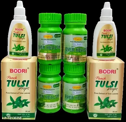 Panch TULSI Drop and EVER HEALTH CAPSULE FOR IMMUNITY,WEIGHT GAIN,LIVER DISEASE