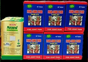 NONI CAPSULES and PAIN-CURE PLUS TABLET FOR IMMUNITY BOOSTER,JOINT PAIN,INJURY PAIN,RHEUMATOID ARTHRITIS,SCIATICA,MUSCLE PAIN|PACK OF 7|-thumb3