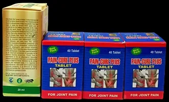 Panch TULSI Drop and PAIN-CURE PLUS TABLET FOR IMMUNITY BOOSTER,JOINT PAIN,INJURY PAIN,RHEUMATOID ARTHRITIS,SCIATICA,MUSCLE PAIN|PACK OF 4|-thumb3