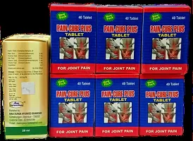 Panch TULSI Drop and PAIN-CURE PLUS TABLET FOR IMMUNITY BOOSTER,JOINT PAIN,INJURY PAIN,RHEUMATOID ARTHRITIS,SCIATICA,MUSCLE PAIN|PACK OF 7|-thumb2