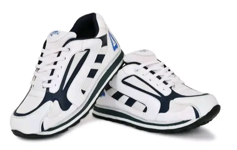 Trendy White Rubber Sneaker Shoes for Men