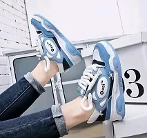 Trendy Blue Rubber Sneaker Shoes for Men-thumb3