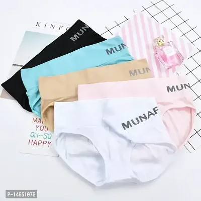 Stylish Multicoloured Cotton Blend Panty Set For Women Pack of 6-thumb0