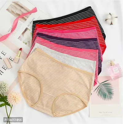 Stylish Multicoloured Cotton Blend Panty Set For Women Pack of 6