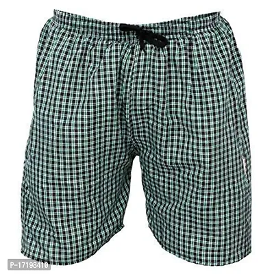 AWALA FASHION Men's Cotton Checkered Printed Boxers, Shorts, Multicolor Pack-of -3-thumb3