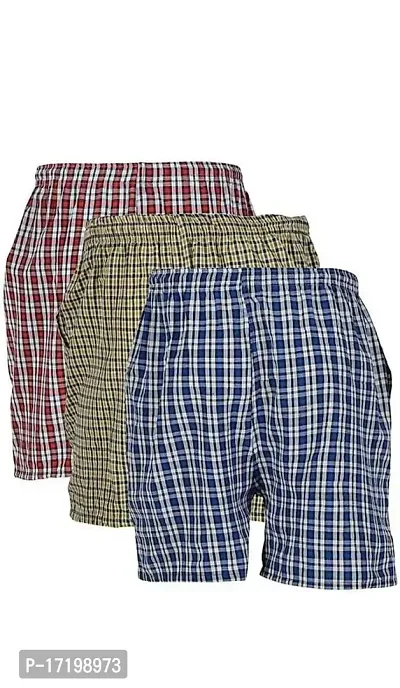 AWALA Fashion Men's Boxer-Short-Nikkar,Colors Multicolor Pack of 3 (L, Multi pack1)-thumb4