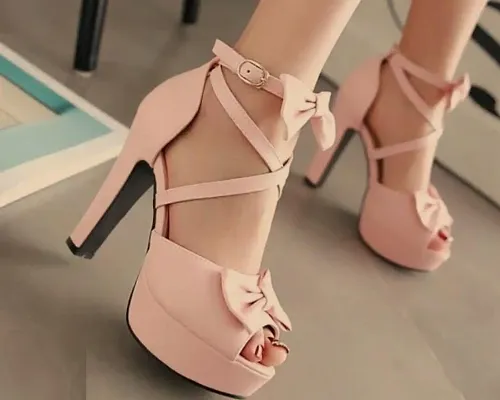 Stylish Bow Heels for Women and Girls