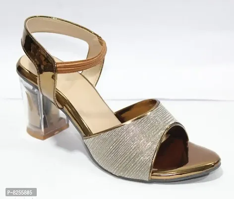 Stylish Copper Block Heel for Women-thumb0