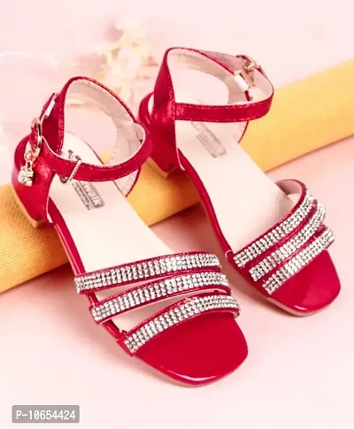 Cute Chunky Heel Sandal for Girls-thumb0