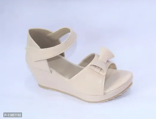 Cute Bow Wedge Heel Sandal for Kids-thumb0