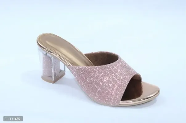 Fashionable Pink Block Heel Sandal for Women-thumb0
