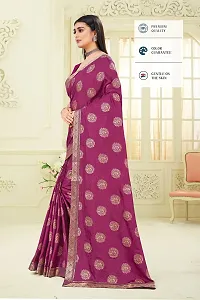 Shreeji Fashion Women's Saree With Blouse Piece (P wine)-thumb2