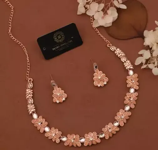 New l Necklace Jewellery Set with Earrings for Women and girls