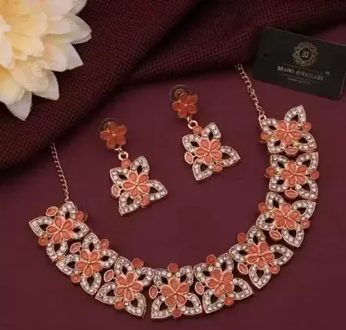 New Plated Traditional Fashion Jewellery Set for Women Girls.