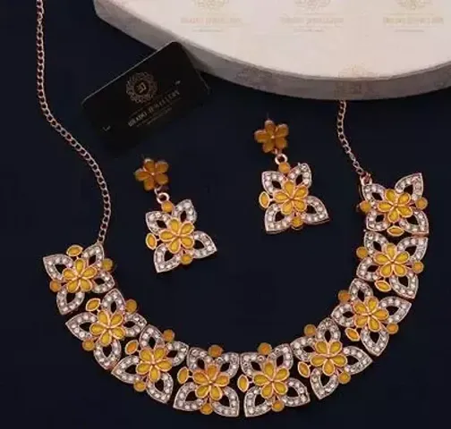 New Plated Traditional Fashion Jewellery Set for Women Girls.