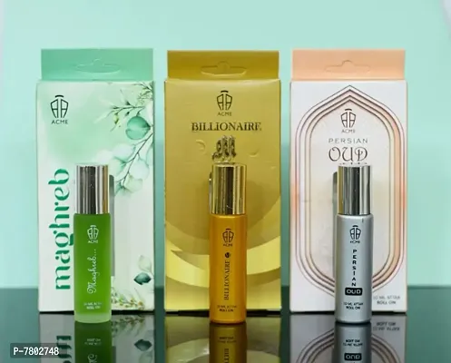 Pack of 3 Alcohol Free Attar - Billionaire + Maghrib + Persian Oud