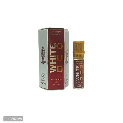 White Oud Natural Alcohol free long lasting Attar 6 ml Roll On Ittar