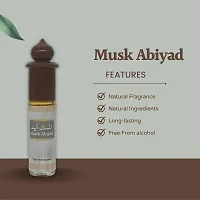 Musk Abiyad Attar Roll-On - Alcohol-Free, Unisex Fragrance for Timeless Elegance long lasting perfume-thumb3