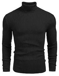 Stylish Wool Blend HighNeck Sweatshirt For Men Combo of 2-thumb1