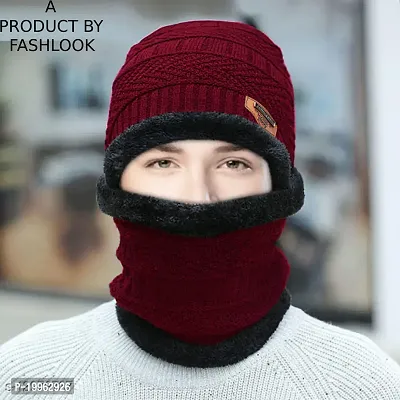 Cat bunny Maroon Balaclava For Men-thumb0