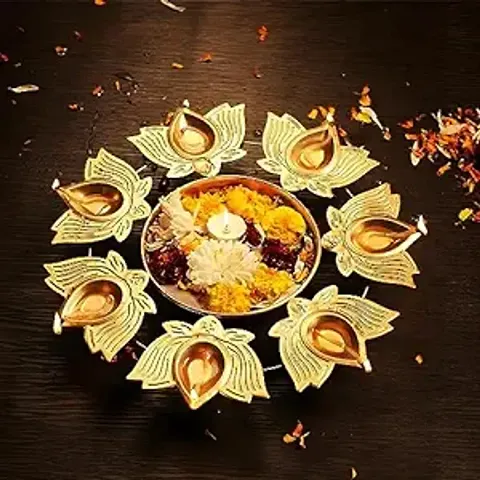 Gifting Premium Lotus Diya Flower Urli for Home Decor, Diwali Decoration,Table Decor