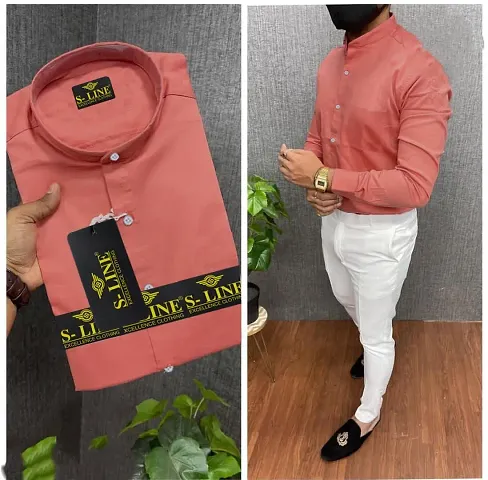 Comfortable Cotton Long Sleeves Casual Shirt 