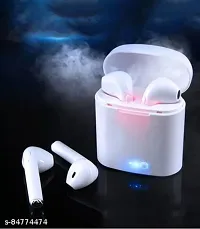 i7s Wireless Bluetooth Earphone With Mic (White)-thumb2