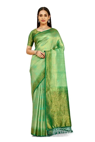 Beautiful Kanjivaram Art Silk Saree with Blouse piece