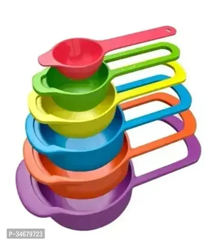 Plastic Measuring Cup Set, 6-Pieces, Multicolour-thumb0