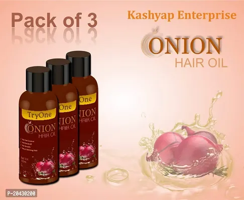 Onion Hair Oil For All Hair Types (100 ml) (Pack of 3)-thumb2