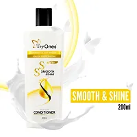 Smooth and Shine Conditioner 200ml, With Biotin and Silk Proteins - Deeply Moisturises Dry and Frizzy Hair, Vitamin H and Silk Protine For Used by Professional 200ml For Men and Women-thumb3