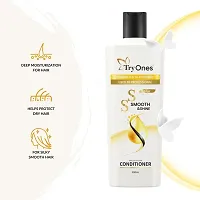 Smooth and Shine Conditioner 200ml, With Biotin and Silk Proteins - Deeply Moisturises Dry and Frizzy Hair, Vitamin H and Silk Protine For Used by Professional 200ml For Men and Women-thumb1