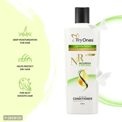 NourishandReplenish Conditioner 200ml, With Keratin Protein for Men and Women-thumb4