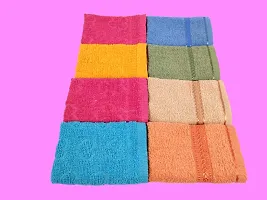 KALPANA COMBO 5238 Handkerchief MULTICOLOR Towel Hand Face FUR Towel Handkerchiefs Bathroom Towel Men OR Women Accessories Handkerchiefs (PACK OF 8)-thumb4