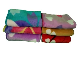 USEME 7063 Soft Stripes Terry Face Towel Handkerchief Women Soft Cotton Hankies Ladies hanky set for women [Multicolor] Handkerchief (Pack of 6)-thumb2