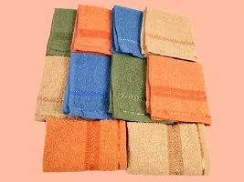 Kanika Combo 1229 Handkerchief Multicolor Towel Hand Face FUR Towel Handkerchiefs Bathroom Towel Men or Women Accessories Handkerchiefs (PACK OF 10)-thumb1