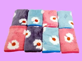 KANIKA COMBO 1838 Handkerchief MULTICOLOR Towel Hand Face FUR Towel Handkerchiefs Bathroom Towel (PACK OF 8)-thumb2