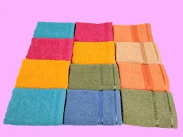 KALPANA COMBO 2616 Handkerchief MULTICOLOR Towel Hand Face FUR Towel Handkerchiefs Bathroom Towel Men OR Women Accessories Handkerchiefs (PACK OF 12)-thumb4