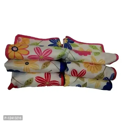 USEME 9322 COMBO Handkerchief MUILTY COLORS Towel Hand Face FUR Towel Handkerchiefs Bathroom Towel (PACK OF 6)-thumb0