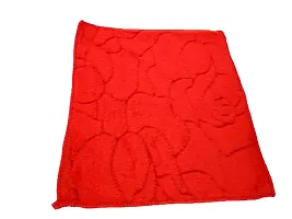 USEME 6820 Handkerchief Towel RED Hand Face Towel Handkerchiefs Bathroom Towel (PACK OF 5)-thumb2