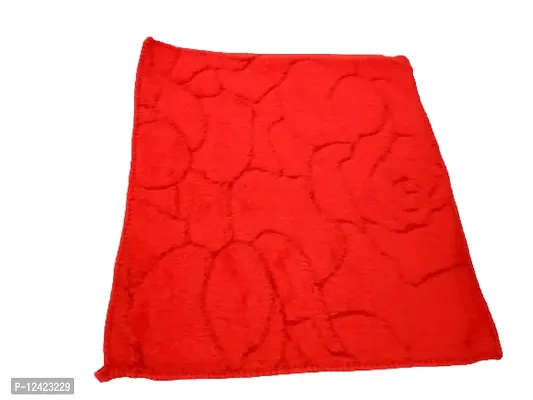 USEME 6820 Handkerchief Towel RED Hand Face Towel Handkerchiefs Bathroom Towel (PACK OF 5)-thumb3