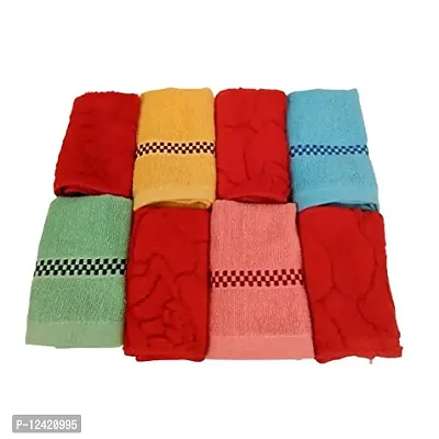 USEME 5119 Handkerchief MUILTY COLORS Towel Hand Face Towel Handkerchiefs Bathroom Towel (PACK OF 8)