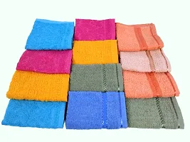 KALPANA COMBO 2616 Handkerchief MULTICOLOR Towel Hand Face FUR Towel Handkerchiefs Bathroom Towel Men OR Women Accessories Handkerchiefs (PACK OF 12)-thumb1