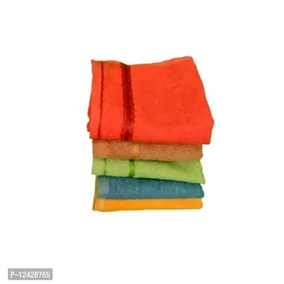 USEME 5227 hand towels HANDKERCHIEF 100% Cotton Face Hanky, Face Towel, Handkerchiefs Multicolor (PACK OF 5)-thumb0