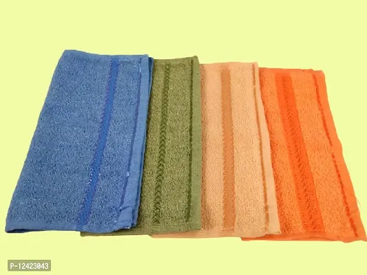 KALPANA COMBO 5238 Handkerchief MULTICOLOR Towel Hand Face FUR Towel Handkerchiefs Bathroom Towel Men OR Women Accessories Handkerchiefs (PACK OF 8)-thumb4